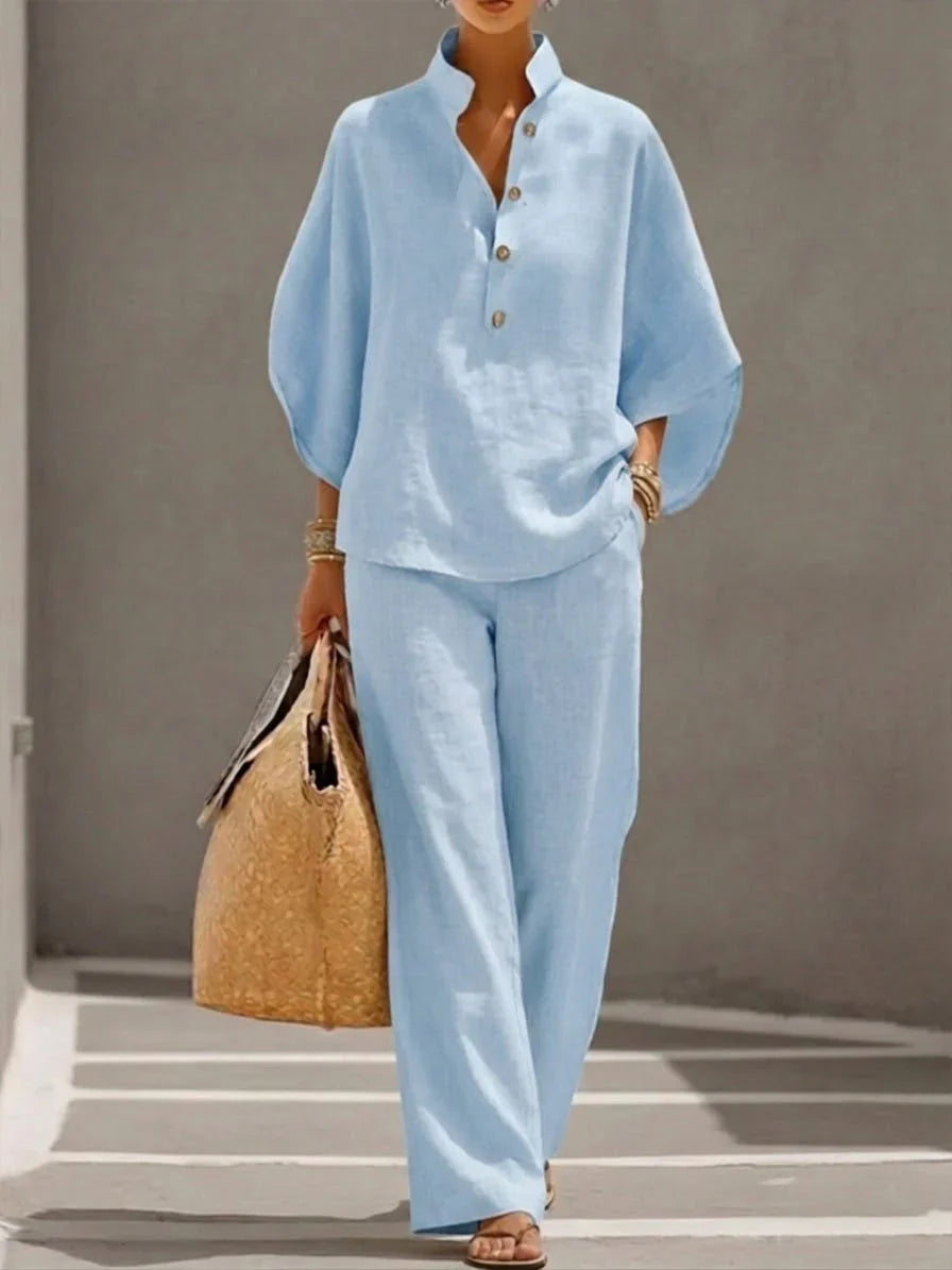 Saoirse — The Linen Batwing Set