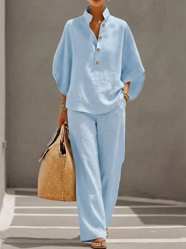 Saoirse — The Linen Batwing Set