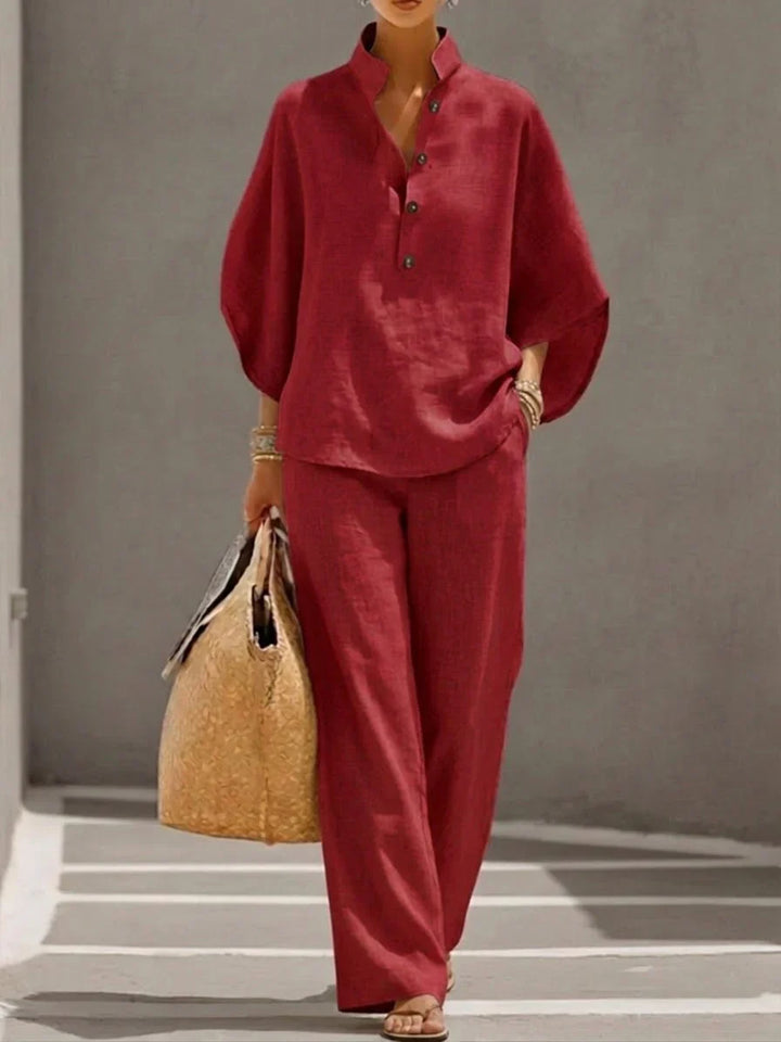 Saoirse — The Linen Batwing Set