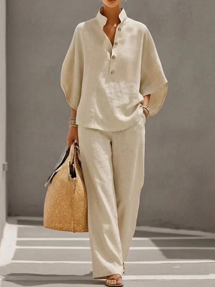 Saoirse — The Linen Batwing Set
