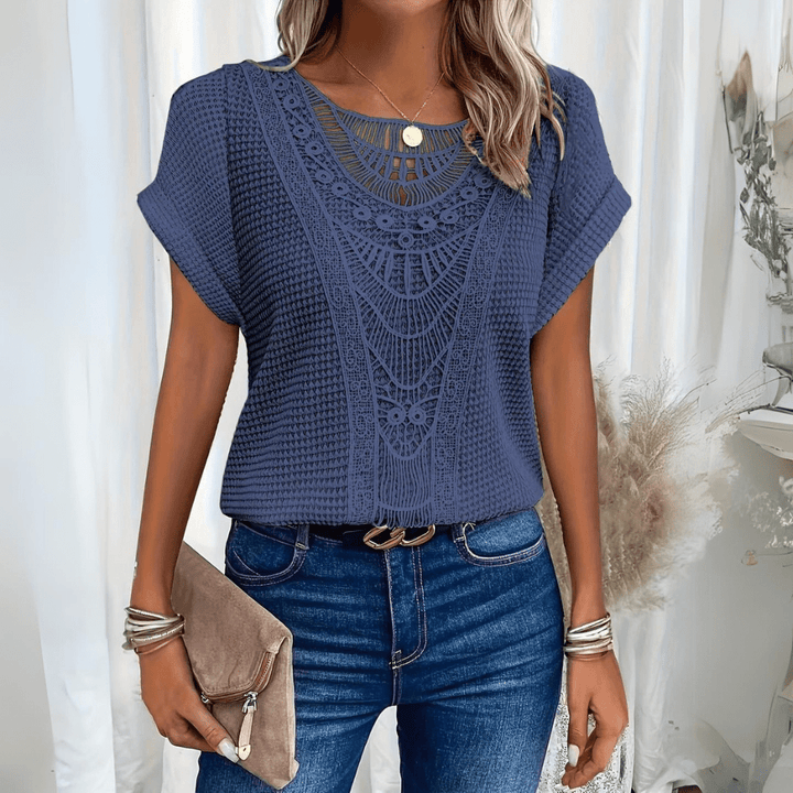 Sophie — Elegant Lace Knit Top