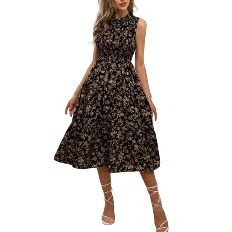 Rosalind — Smocked Floral Tiered Midi Dress