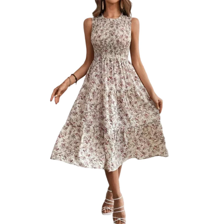 Rosalind — Smocked Floral Tiered Midi Dress
