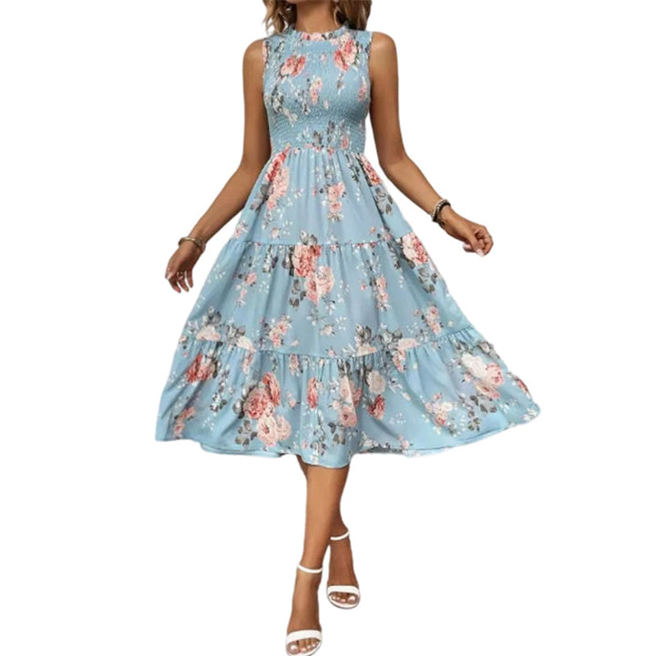 Rosalind — Smocked Floral Tiered Midi Dress