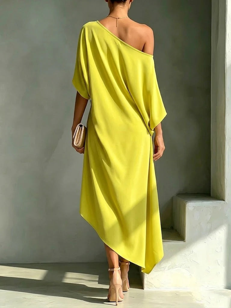 Órlaith — Asymmetric One-Shoulder Dress