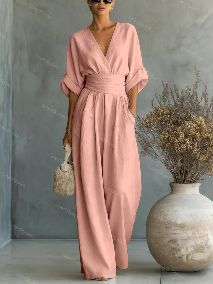 Méabh | Wide-Leg Wrap Jumpsuit